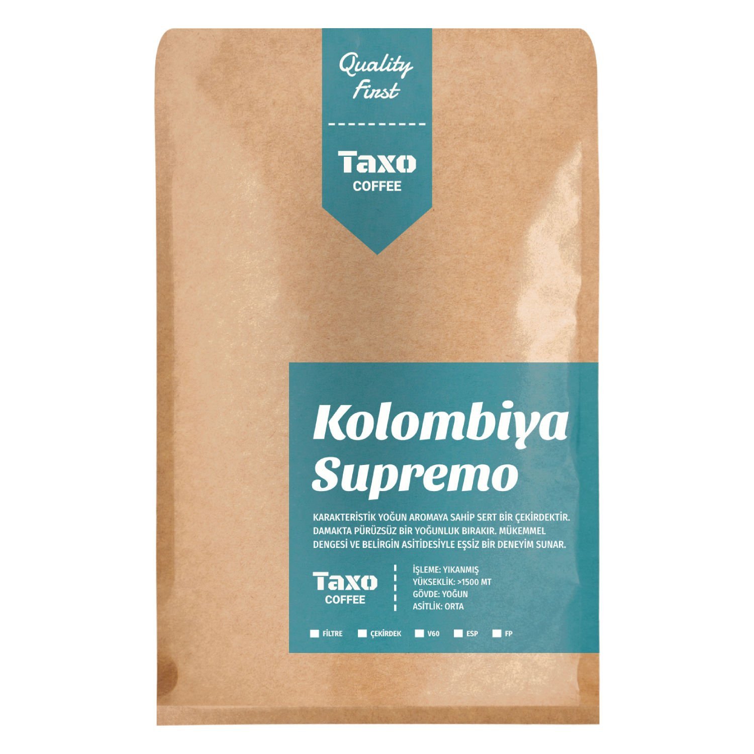 Kolombiya Supremo 1kg Filtre Kahve