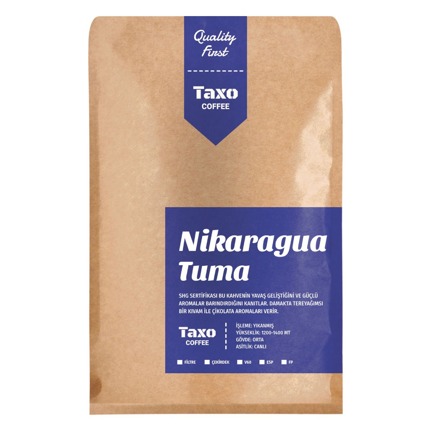 Nikaragua Tuma 1kg Filtre Kahve