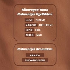 Nikaragua Tuma 1kg Filtre Kahve