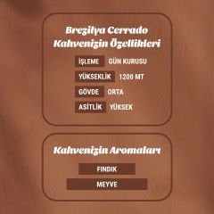Brezilya Cerrado 1kg Filtre Kahve