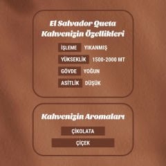 El Salvador Queta SHG 250gr Filtre Kahve