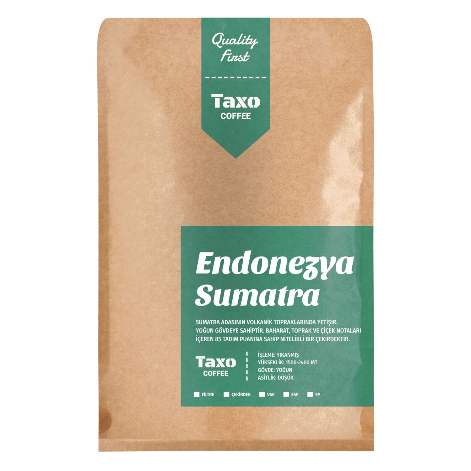Endonezya Sumatra 1kg Filtre Kahve