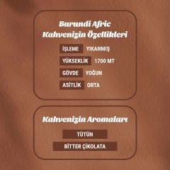Burundi Afric 250gr Filtre Kahve