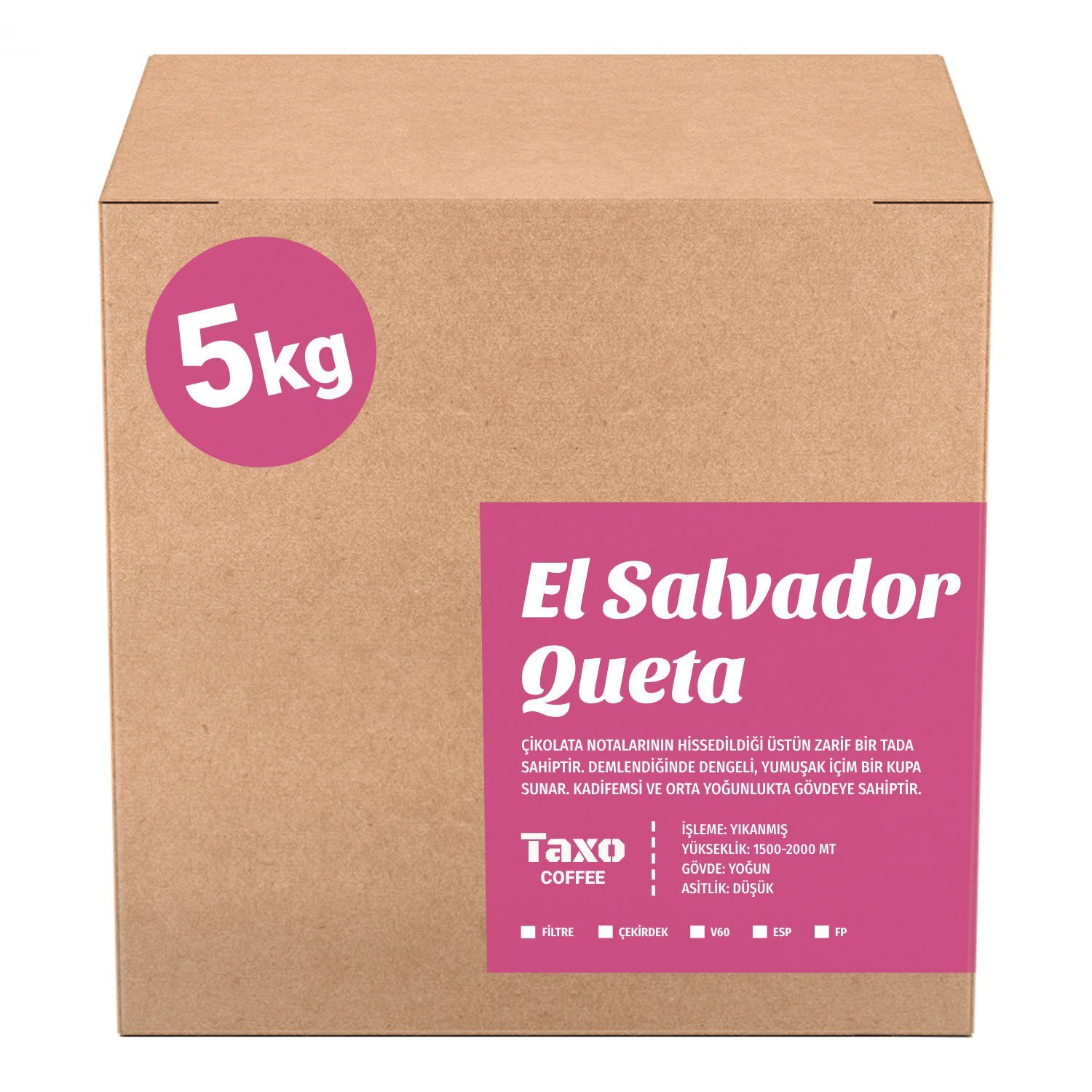 El Salvador Queta 5kg Filtre Kahve